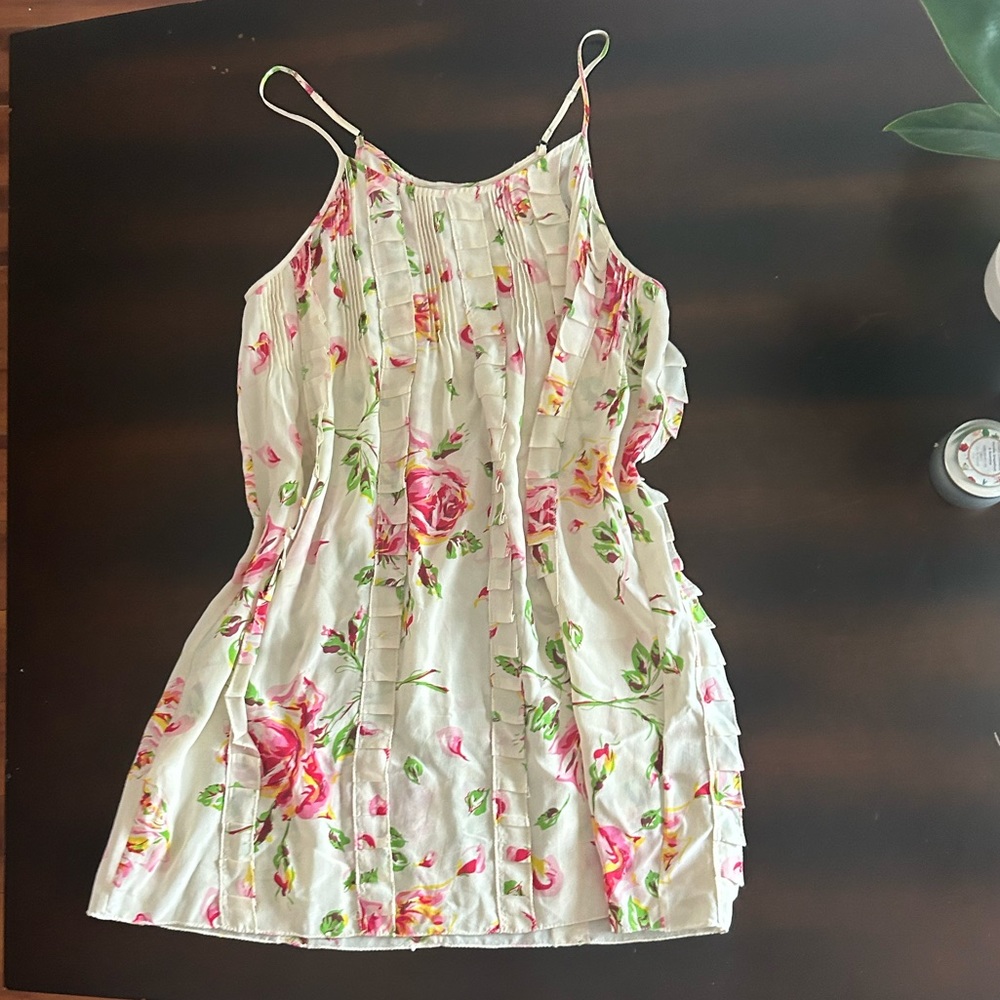 Joie Cabbage Rose Silk Dress